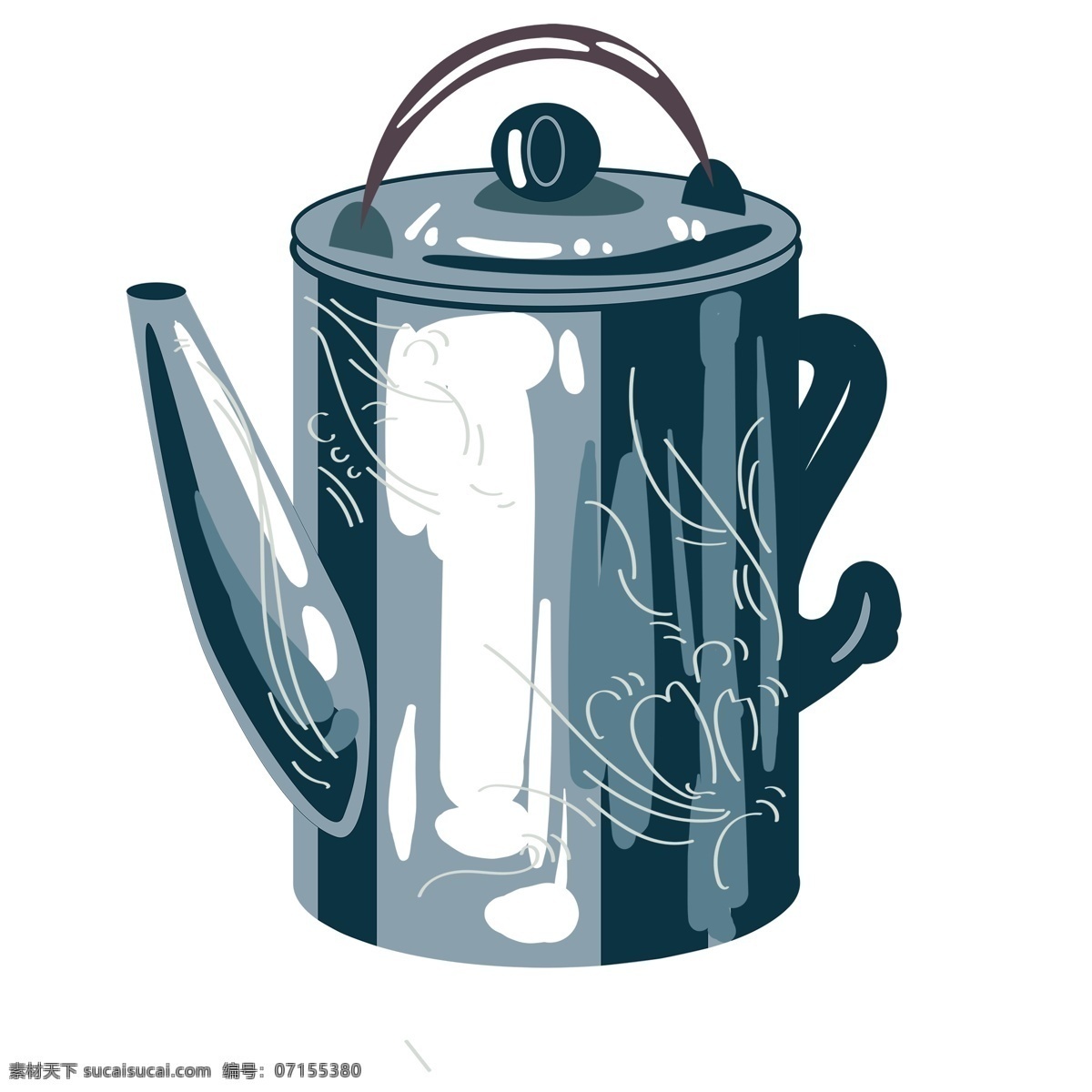 手绘 茶具 茶饮 元素 免 抠 陶瓷 茶壶 茶