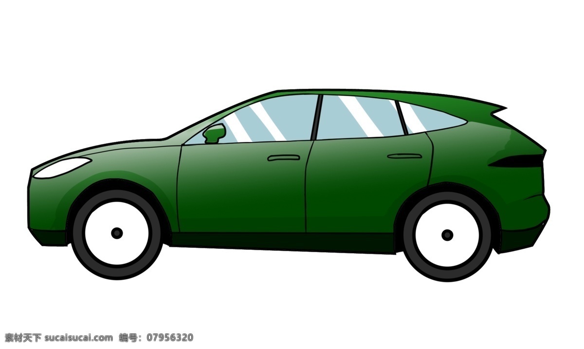 墨绿 汽车装饰 插画 墨绿汽车 漂亮的汽车 创意汽车 立体汽车 交通工具汽车 载客汽车 运输汽车