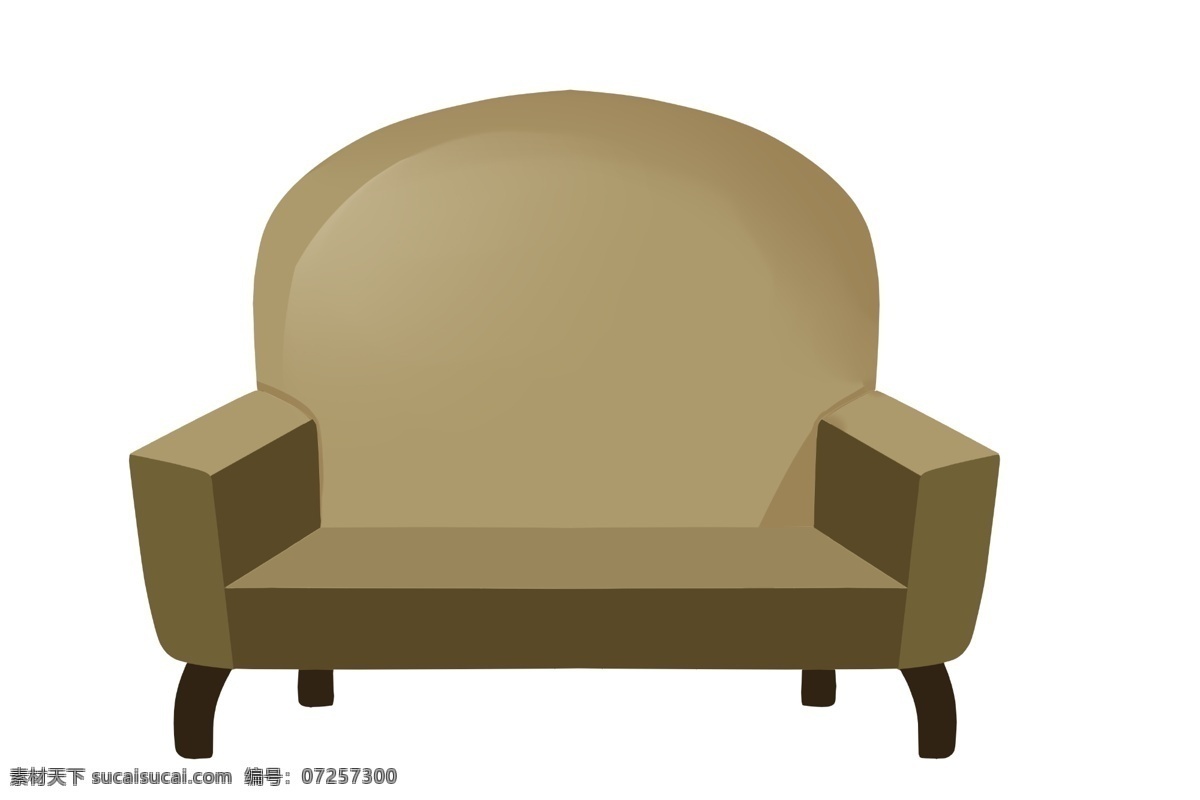 棕色 家具 椅子 插画 棕色的椅子 卡通插画 椅子插画 家具插画 家具椅子 木质椅子 棕色的沙发