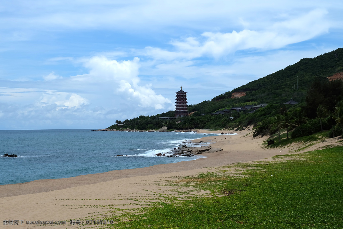 三亚风景 海景 海边 旅游 旅游摄影 海浪 掠影 海水 货船 风景 海边风景 海边美景 背景 南山寺 南山寺风景 蓝天白云 塔 旅行摄影 国内旅游