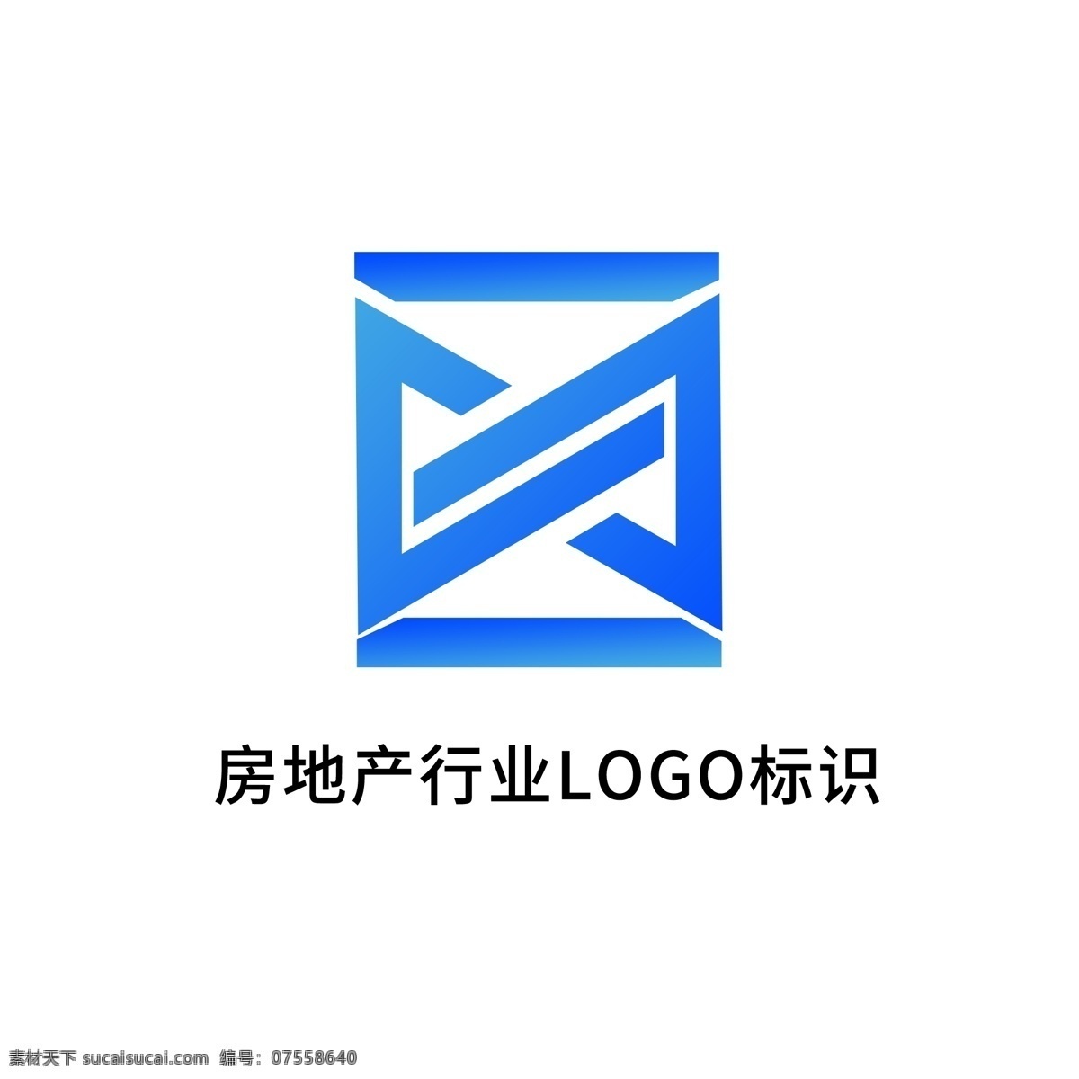 建筑 行业 房地产 logo 标识 简约 模板