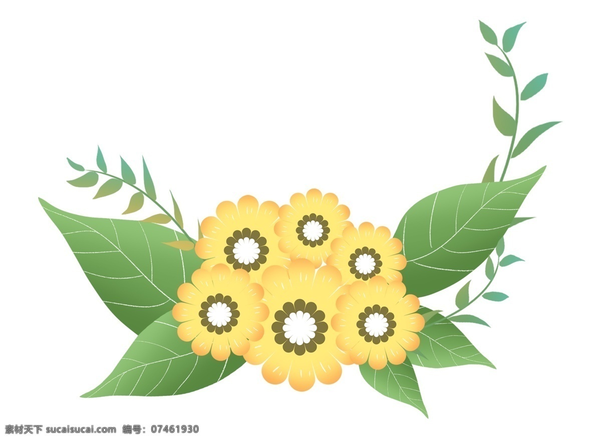 母亲节 花朵 植物 叶子 边框 绿色 树叶 花束 花 鲜花 母亲节装饰 爱的表达 装饰 花朵边框 母亲节边框