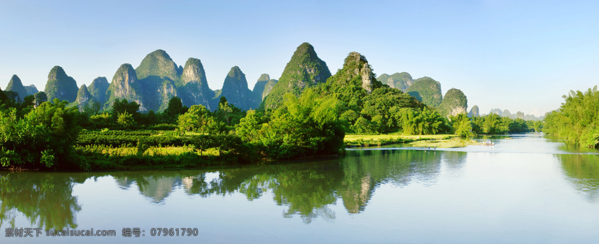 美丽山水 美丽 山水 生态 环境 绿树 山峦 绿山 水面 倒影 蓝天 山水风景 自然景观