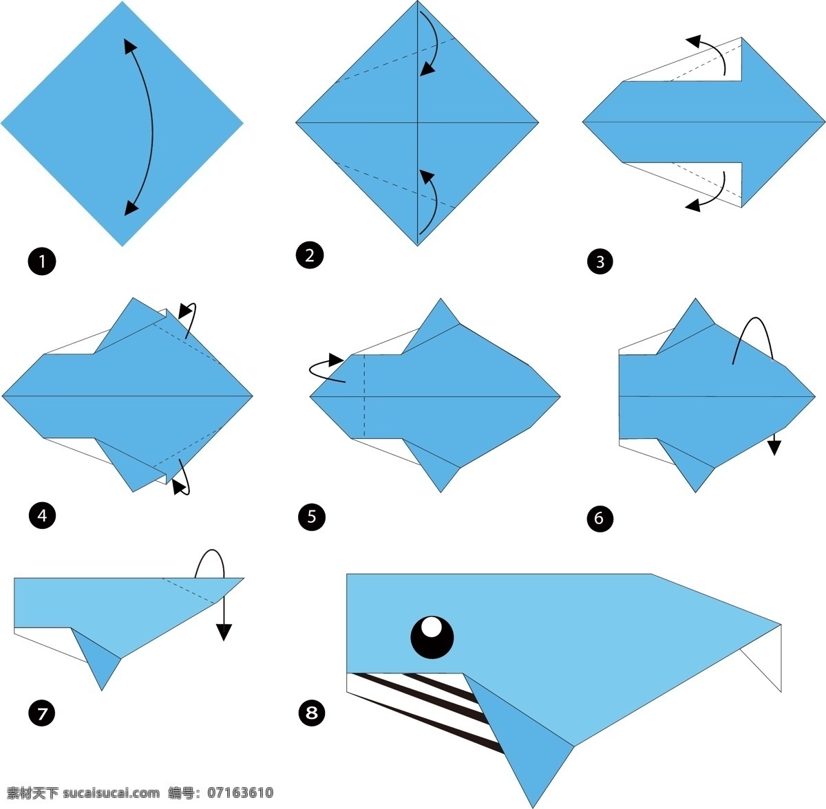 动物折纸 卡通折纸 儿童折纸 课堂娱乐 儿童娱乐 纸 彩纸 鲸鱼折纸 教育 教师 学校 文化艺术