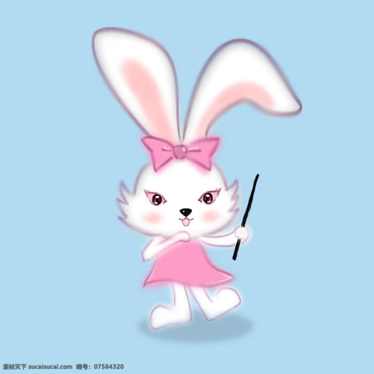 兔子 吉祥物 插画 兔子素材 小兔子 中秋兔子插画 可爱 中秋 卡通插画素材 小清新 萌兔子