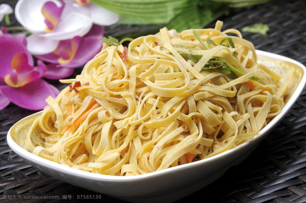 葱香干豆腐丝 干豆腐 豆制品 凉菜 东北菜 菜品 菜牌 传统美食 餐饮美食