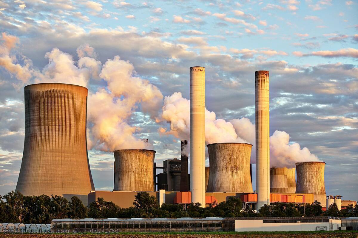 工业废气 工业 生产 废气 浓烟 烟筒 天空 云朵 建筑景观 自然景观