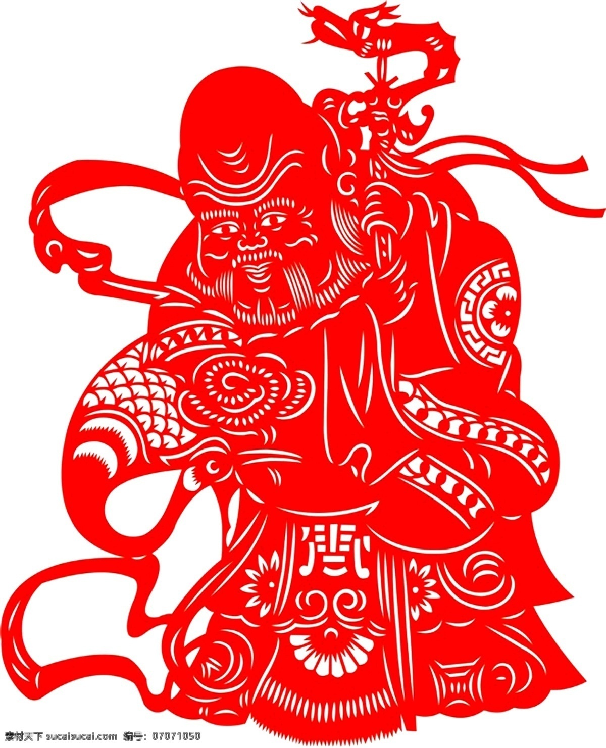 窗花免费下载 窗花 年年有鱼 寿星老 节日素材 2015 新年 元旦 春节 元宵