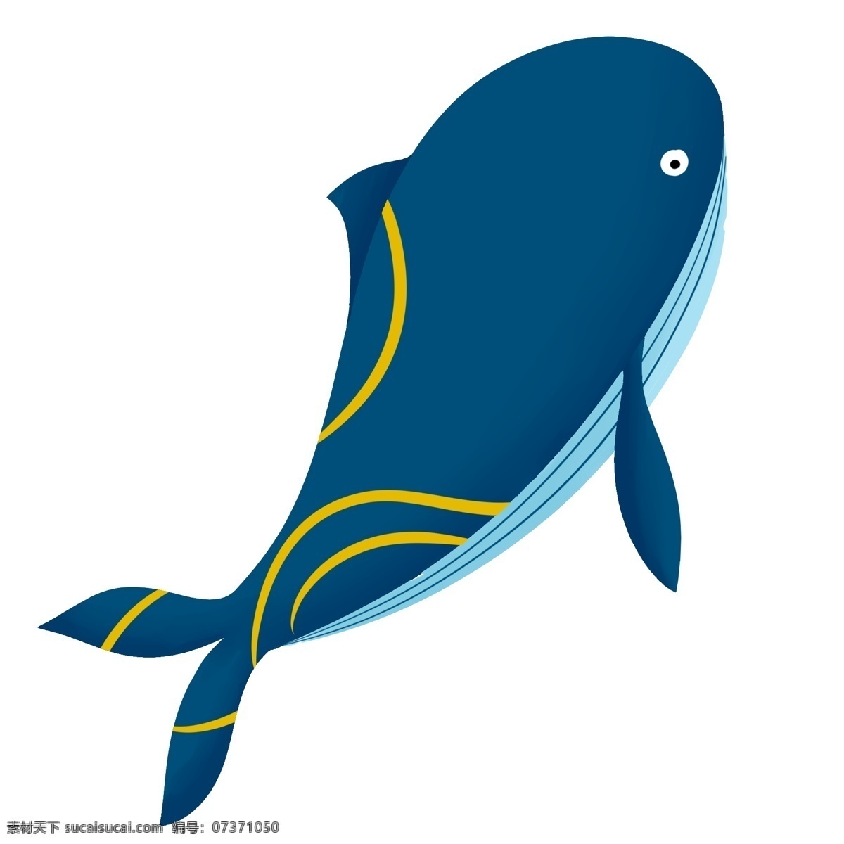 可爱 小 动物 手绘 创意 鲸鱼 黄色条纹 创意动物 可爱小动物 手绘创意鲸鱼 蓝色鲸鱼 海洋生物 生物 手绘鲸鱼