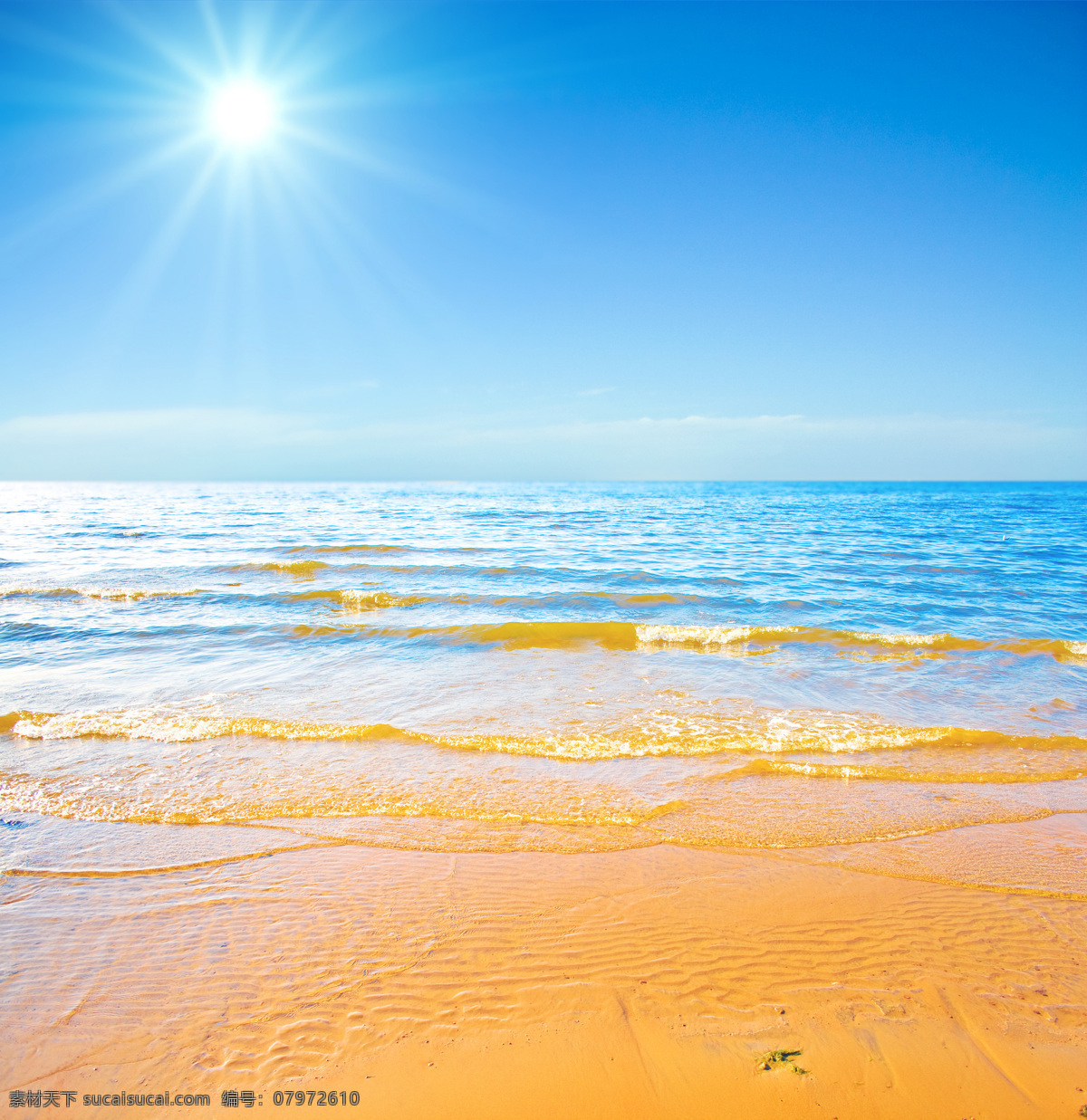 海边沙滩风光 大海 海水 沙滩 天空 阳光 自然风光 休闲旅游 热带风光 海洋海边 自然景观 青色 天蓝色