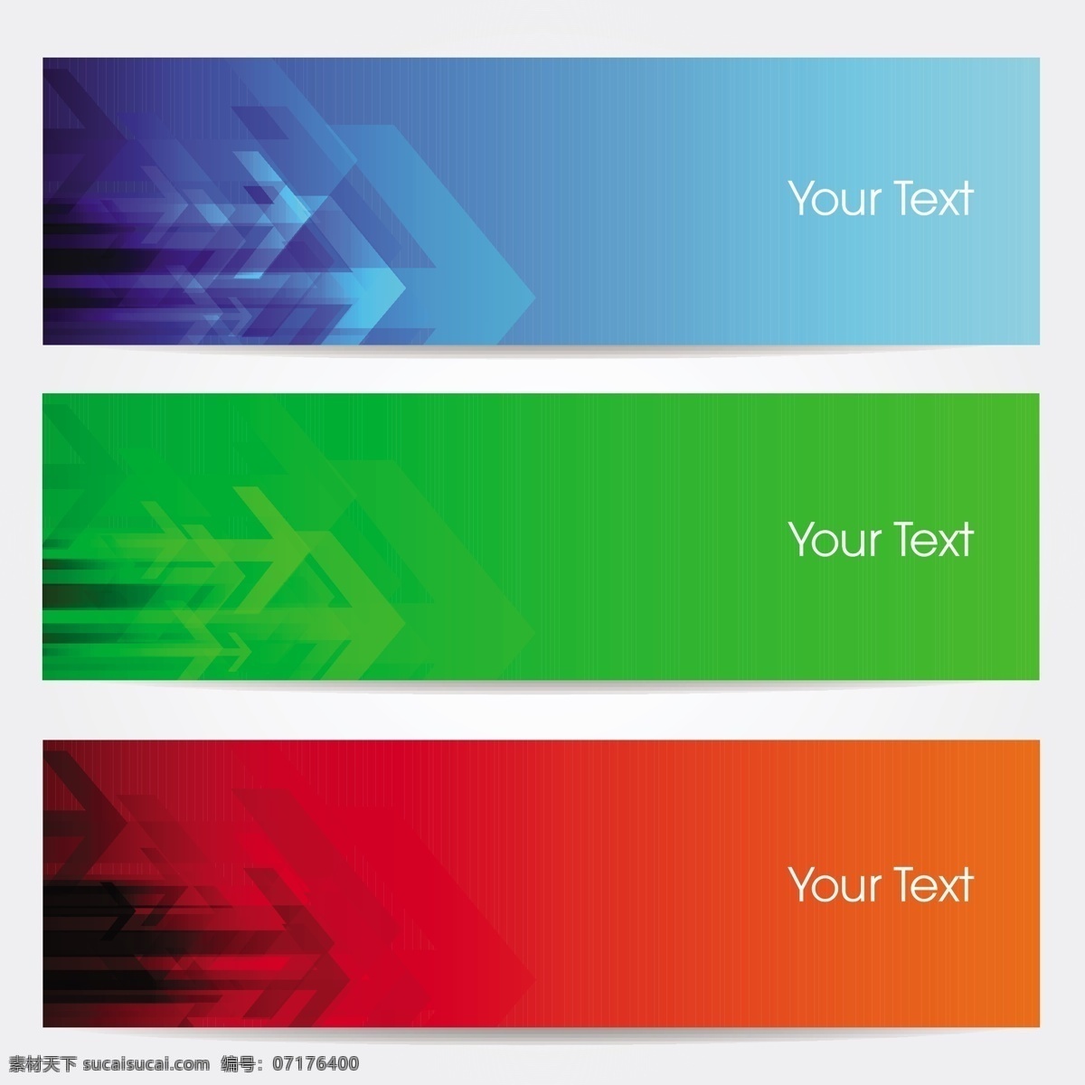 彩色横幅广告 网站标题 绿色 插图 广告 矢量素材 箭头 简约 白色