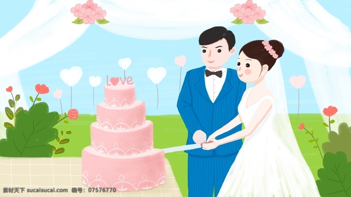 婚礼 丨 切 蛋糕 新人 草坪婚礼 浪漫 新郎新娘 切蛋糕 唯美蛋糕