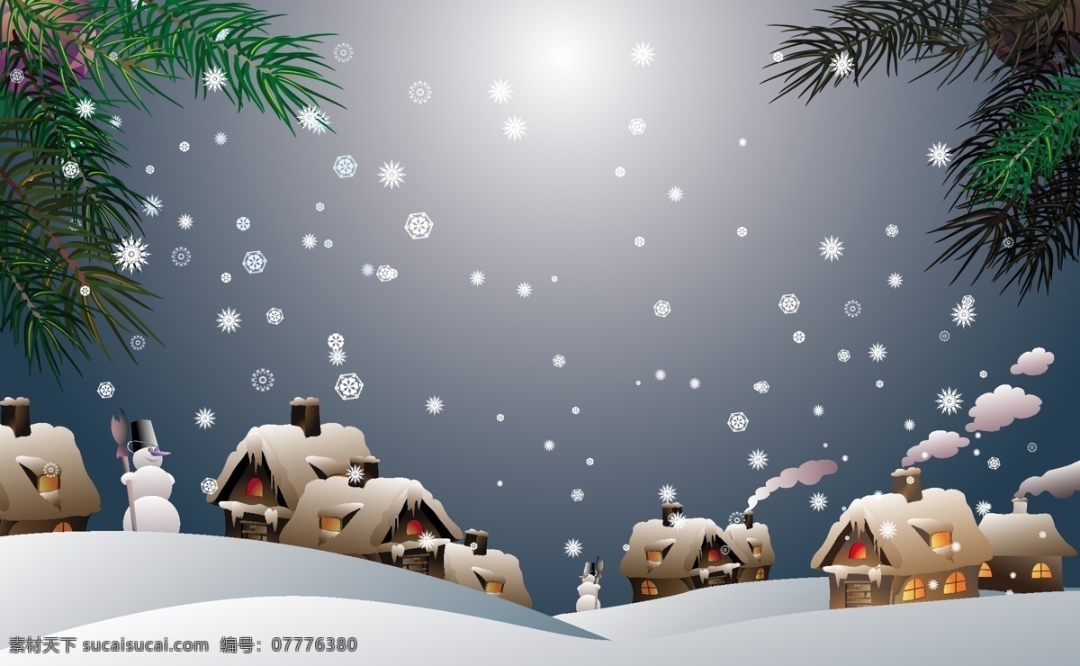 节日 冬季 村 背景 矢量 web 插画 场景 创意 冬景 冬天 免费 病 媒 生物 时尚 独特的 原始的 高质量 图形 质量 新鲜的 设计新的 最终的 详细的 高细节 雪 下雪的 下雪 雪人 psd源文件