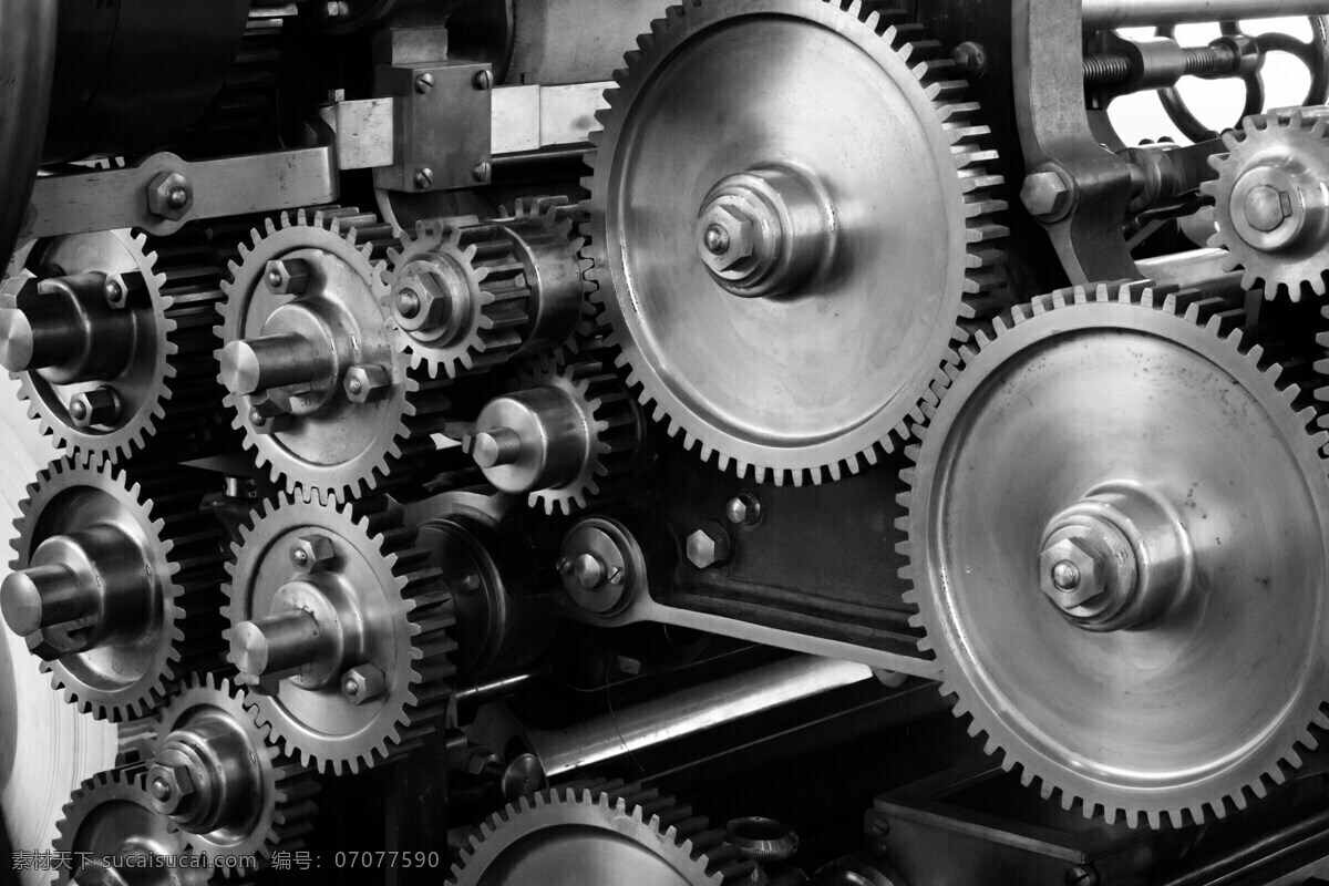 齿轮 齿轮机械 印刷机 齿轮和齿轮 技术 工业齿轮 黑色