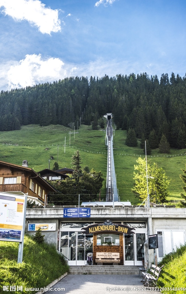 瑞士风景 瑞士 风景 自然风景 景色 风光 自然风光 景观 自然景观 壁纸 米伦 雪郎峰 树木 草地 旅游摄影 国外旅游