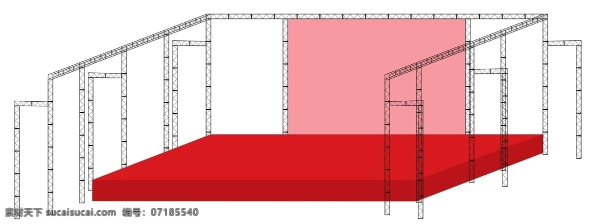 舞台 桁架 效果图 舞台效果 桁架搭建 桁架结构 桁架背景 分层素材 分层