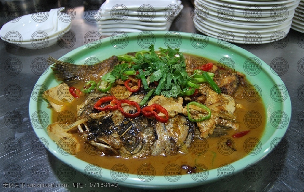 酱焖鲢鱼 家炖鲢鱼 鱼 红烧鱼 清蒸鱼 醋鱼 餐饮 美食 酒店 饭店 菜谱 菜单 菜排 展示 配图 餐饮美食 传统美食