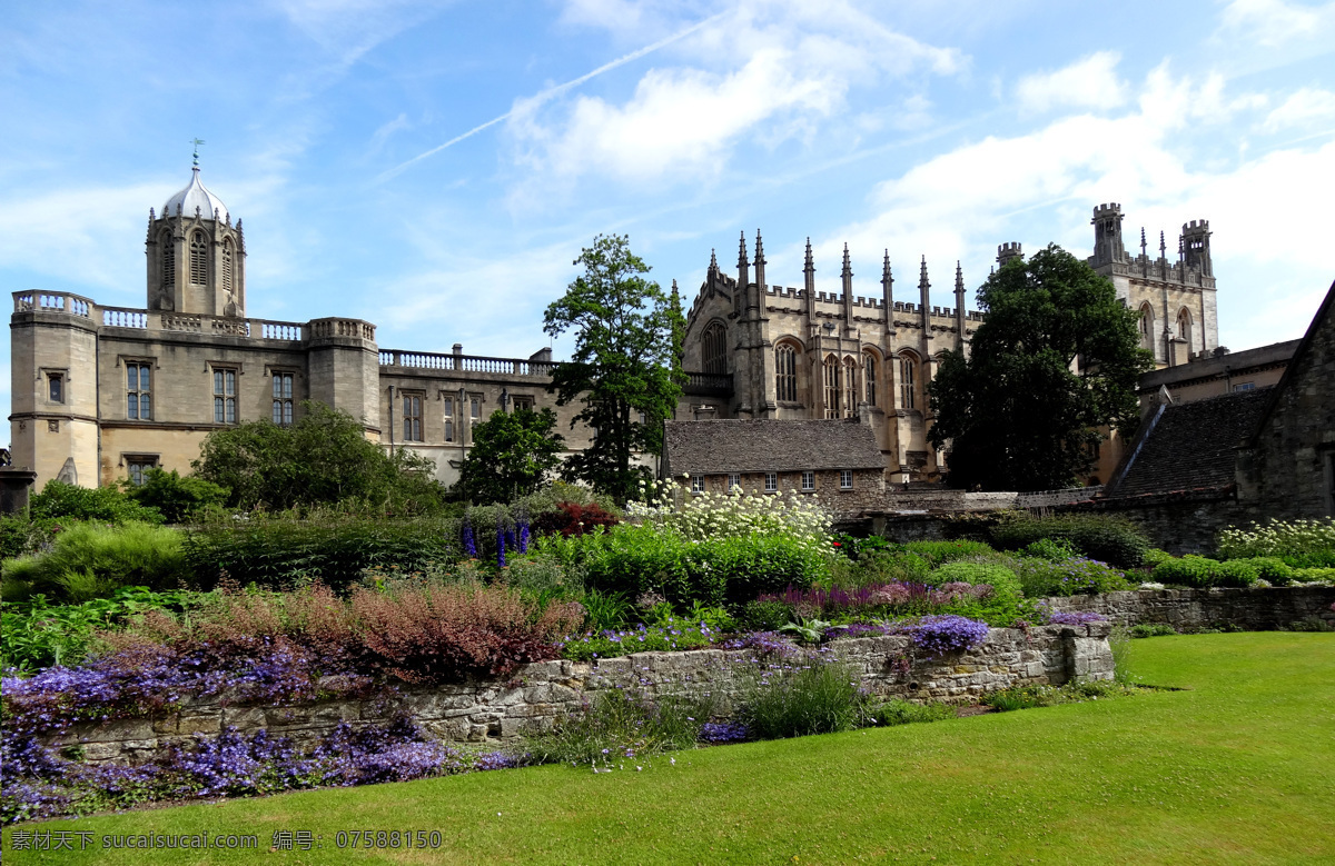 英国之旅 花园 牛津 大学城 古迹 古建筑 绿草坪 学院 学府 英国之旅图片 国外旅游 旅游摄影