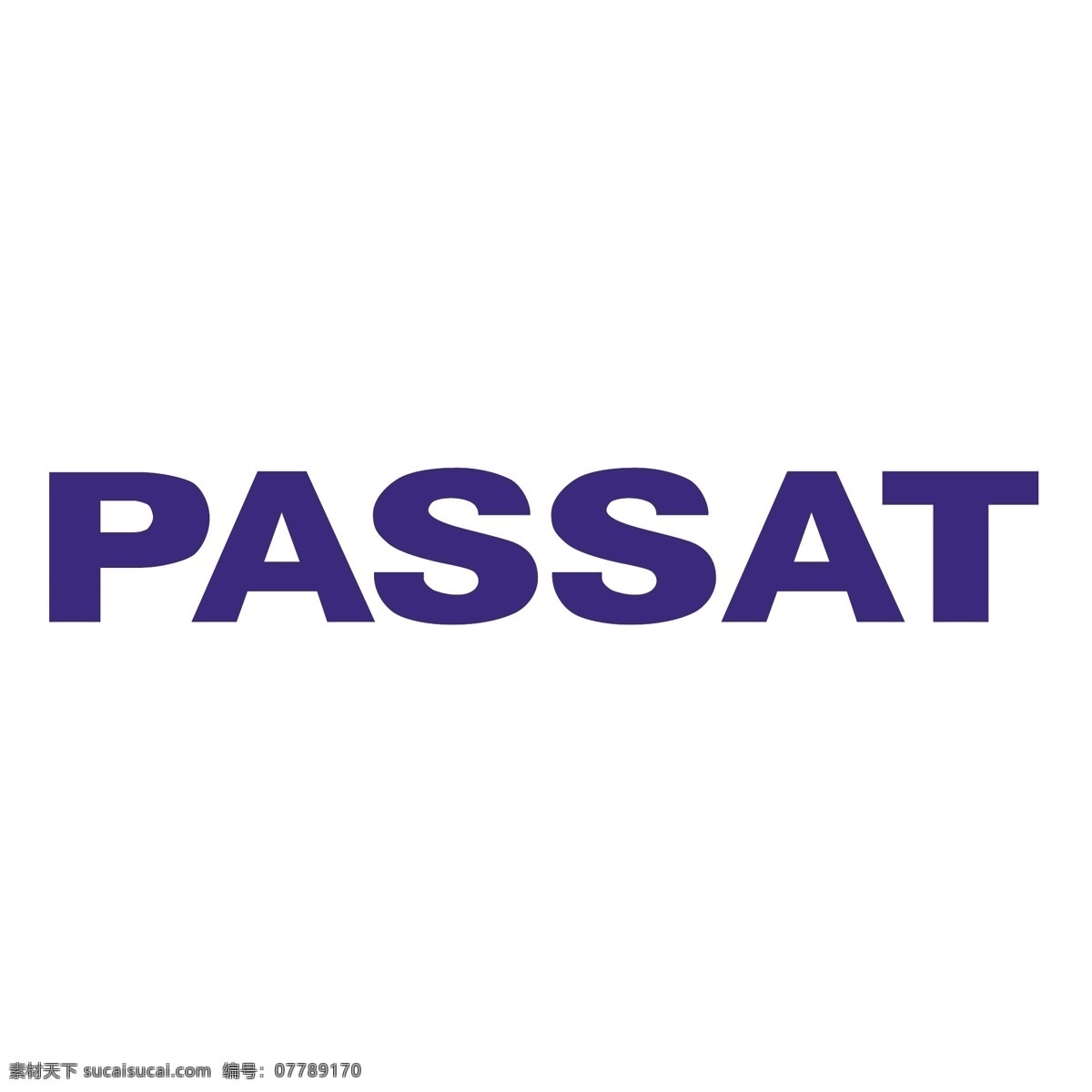 帕萨特 标识 标识为免费 白色