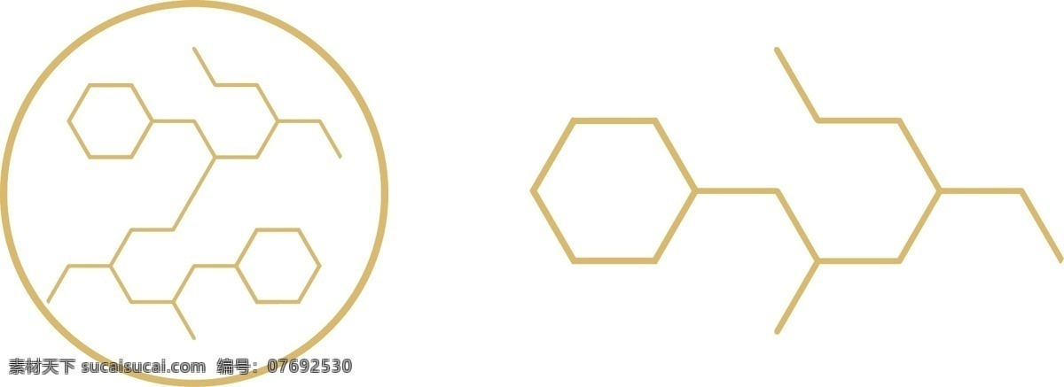 结构分子图 元素图 金属分子 分子图 元素结构 六边形 创意图形 线条图形 左边 logo设计