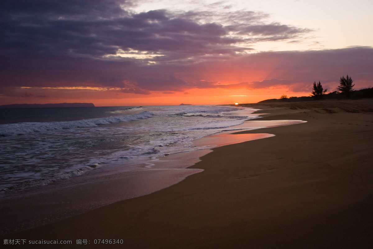 波浪 风光摄影 风光摄影图片 风光图片 海浪 海水 海滩 美丽风景 夕阳 海景 夕阳海景 自然风光 夏威夷风光 夏威夷 日落 沙滩 美丽风光 自然风景 自然景观