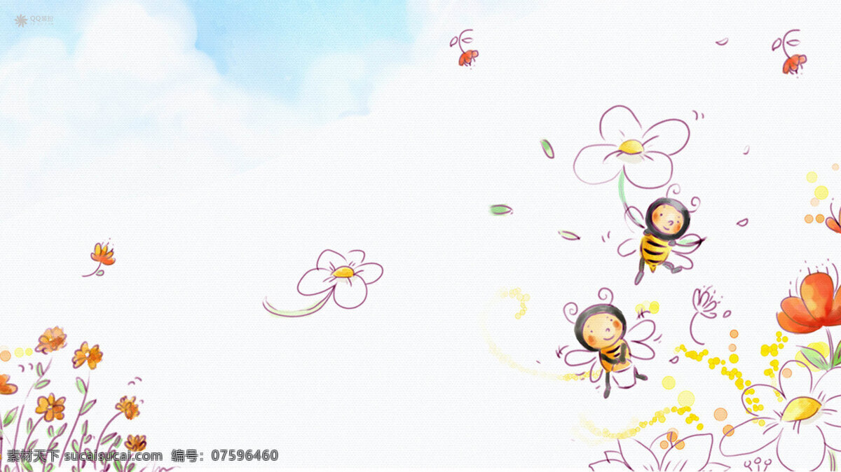 五一国际劳动节 卡通 模板下载 素材图片 蜜蜂 勤劳 五一 劳动节 白色