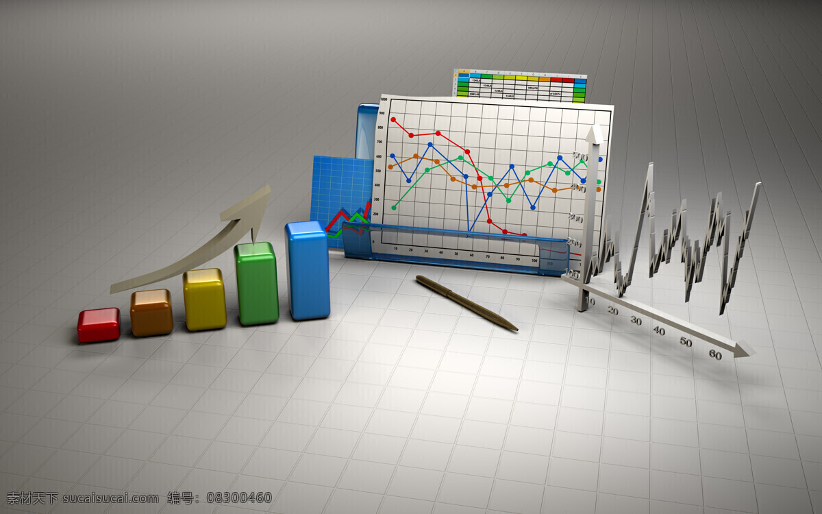 柱状 图加 折 线图 大全 3d 走势图 柱状图 图形 箭头 折线图