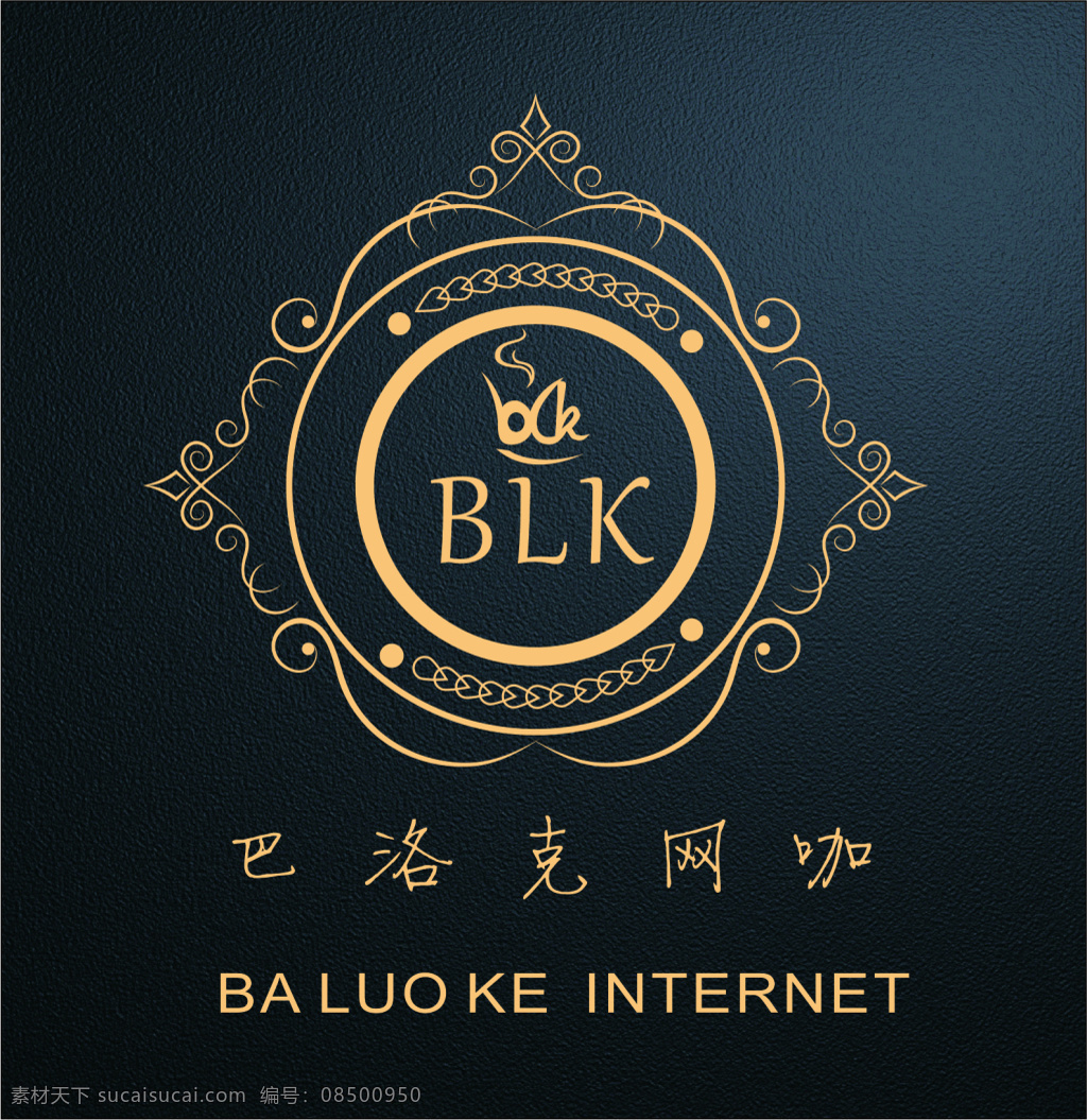 布洛克 logo 网 咖 巴洛克 欧式 边框