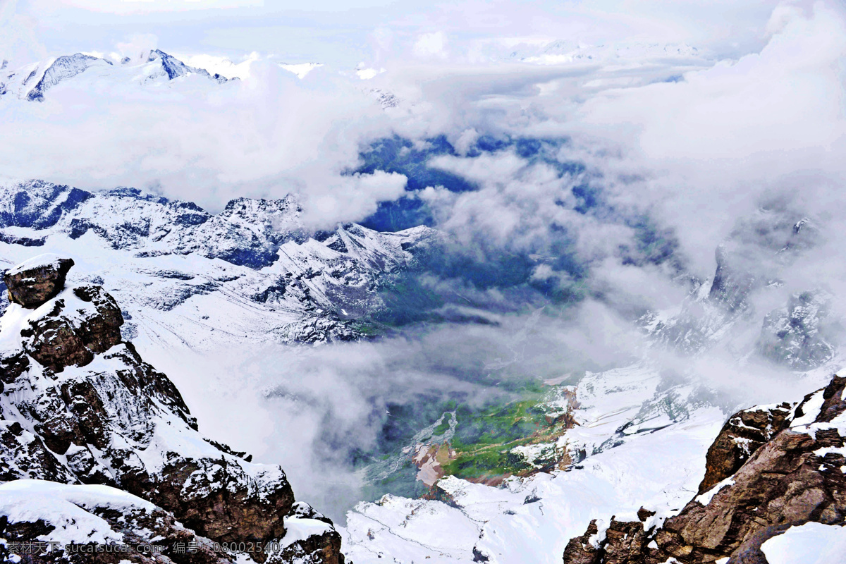 瑞士风景 欧洲 瑞士 阿尔卑斯山脉 铁力士雪山 云雾 壮观 风景 欧洲风光 国外旅游 旅游摄影