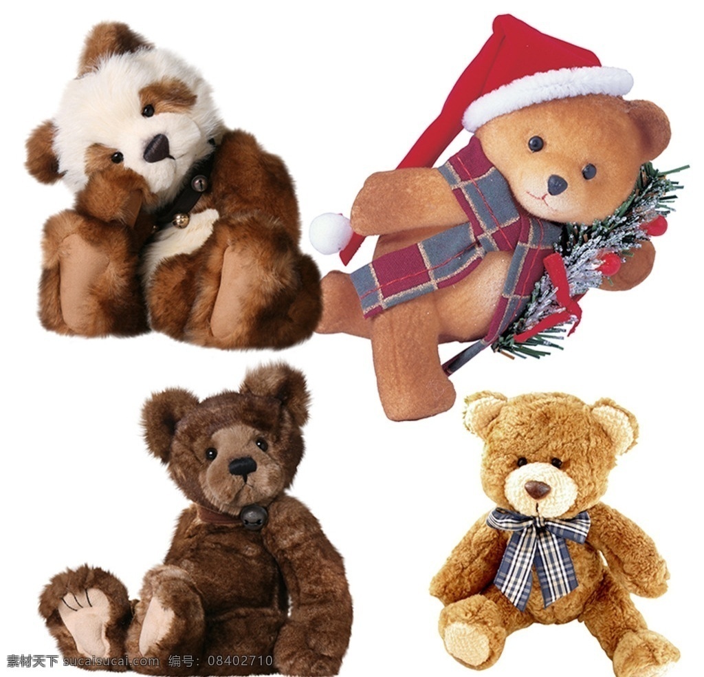 熊素材 毛毛熊 熊玩具 填充玩具 可爱小熊 熊玩偶 分层
