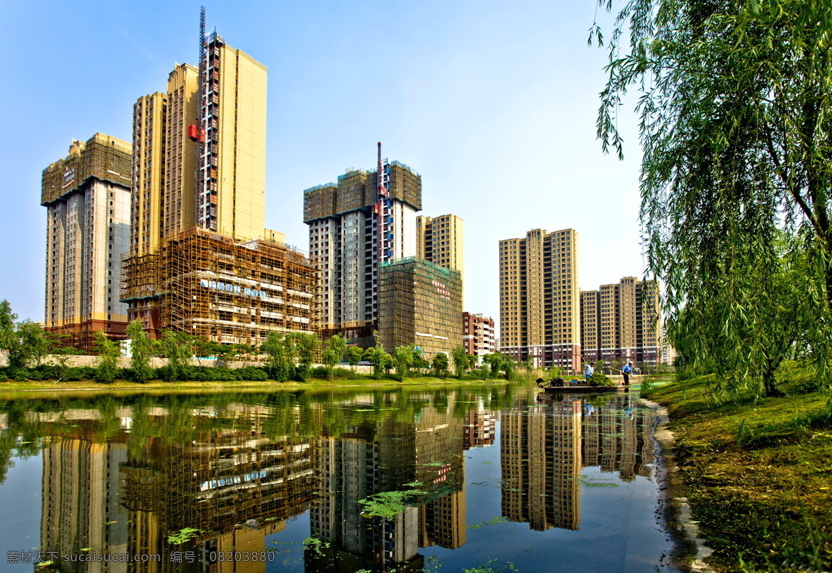 水清柳緑 浦东 御桥路 万科地产 新建楼盘 建筑摄影 建筑园林