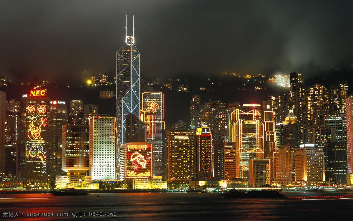 香港 维多利 亚湾 夜景 维多利亚港 建筑 大海 海水 倒影 霓虹 国内旅游 旅游摄影