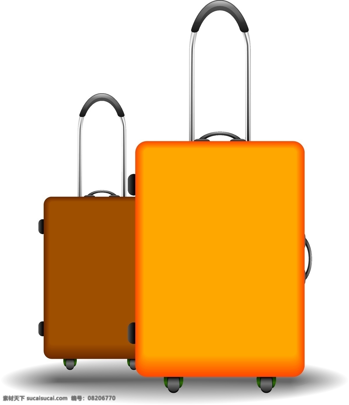出门 远行 简约 旅行箱 行李 透明元素 ai元素 免抠元素