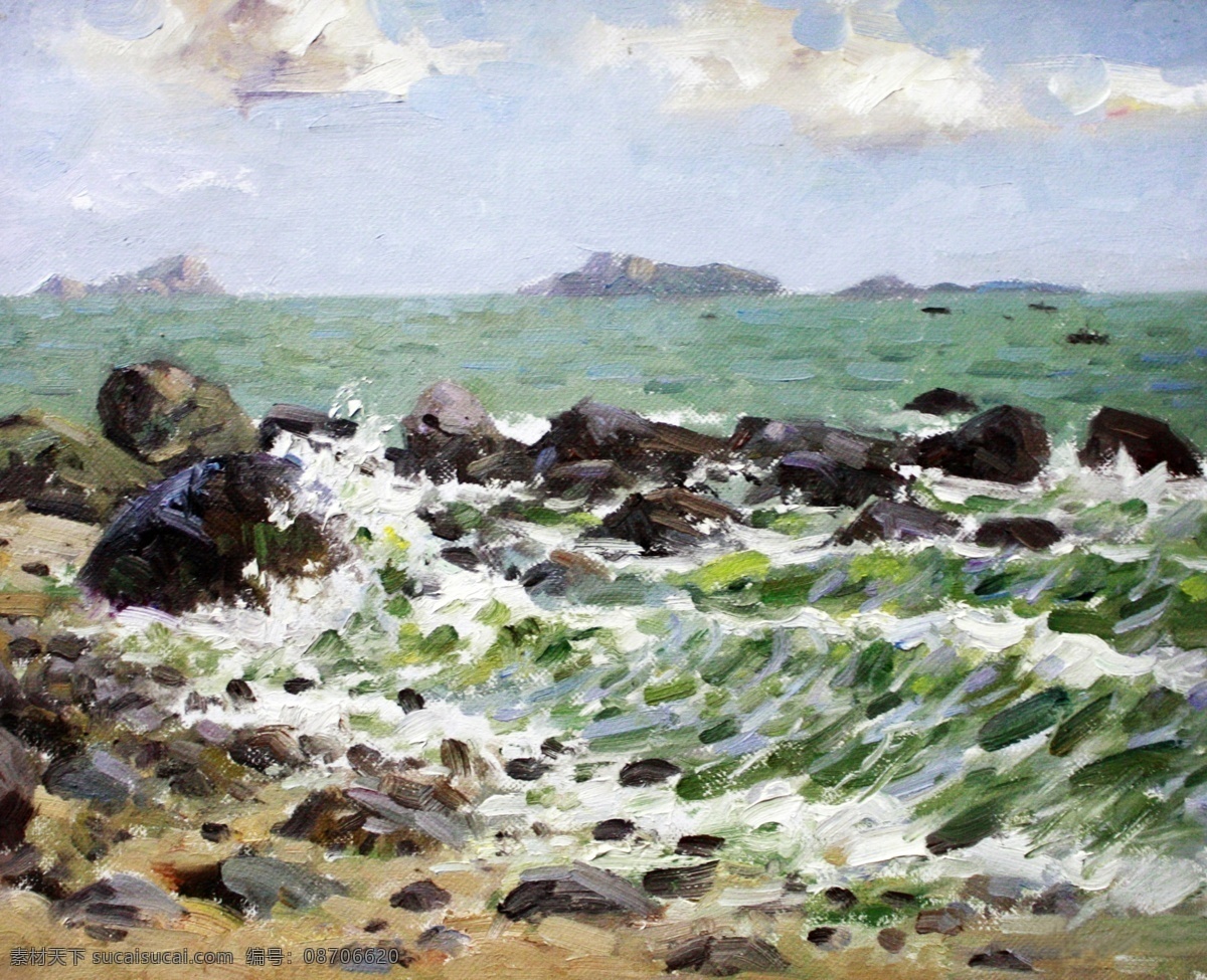 风景 建筑 田园 植物 水景 印象 画派 写实主义 油画 装饰画 椋庢櫙娌圭敾