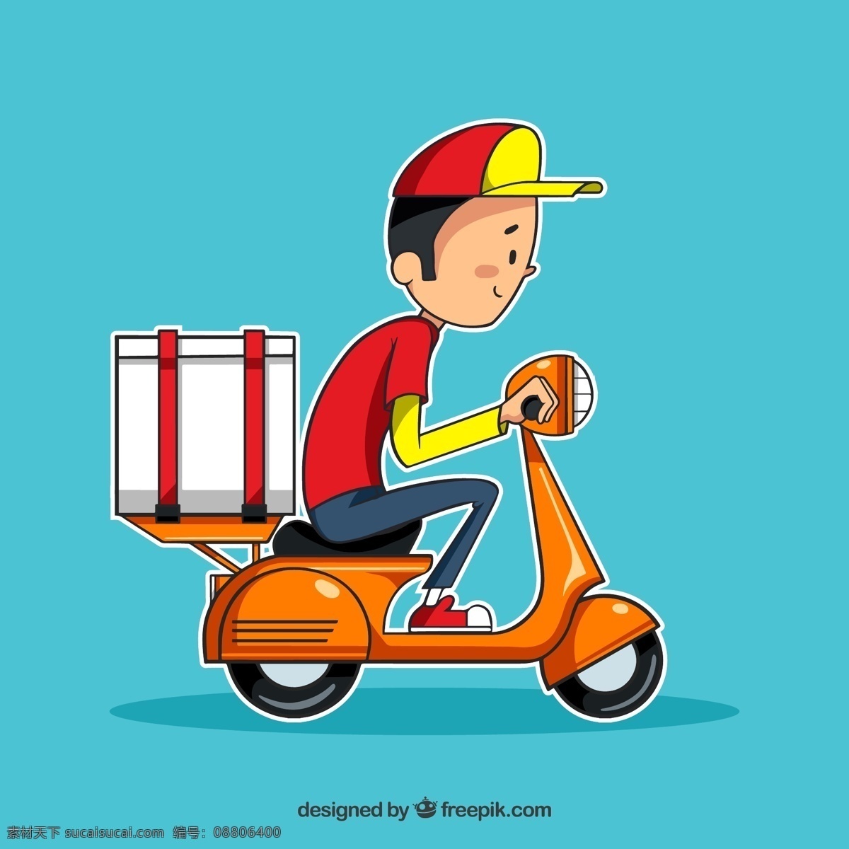 外卖 外卖快递员 电动车 卡通电动车 卡通快递员 卡通快递 外卖员 卡通外卖员 快餐卡通快餐 送餐员 卡通送餐员