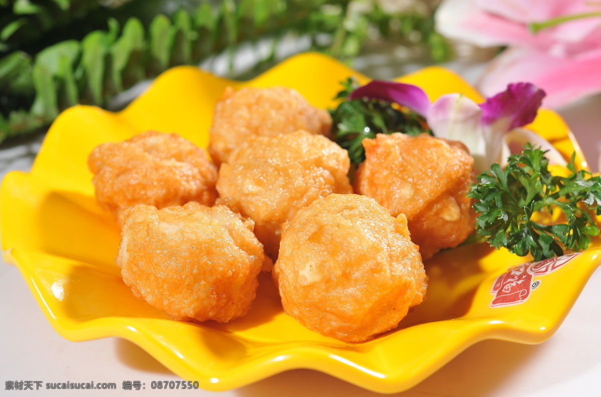 酥炸花枝丸 油炸 花枝 花枝丸 小吃 传统美食 餐饮美 餐饮美食