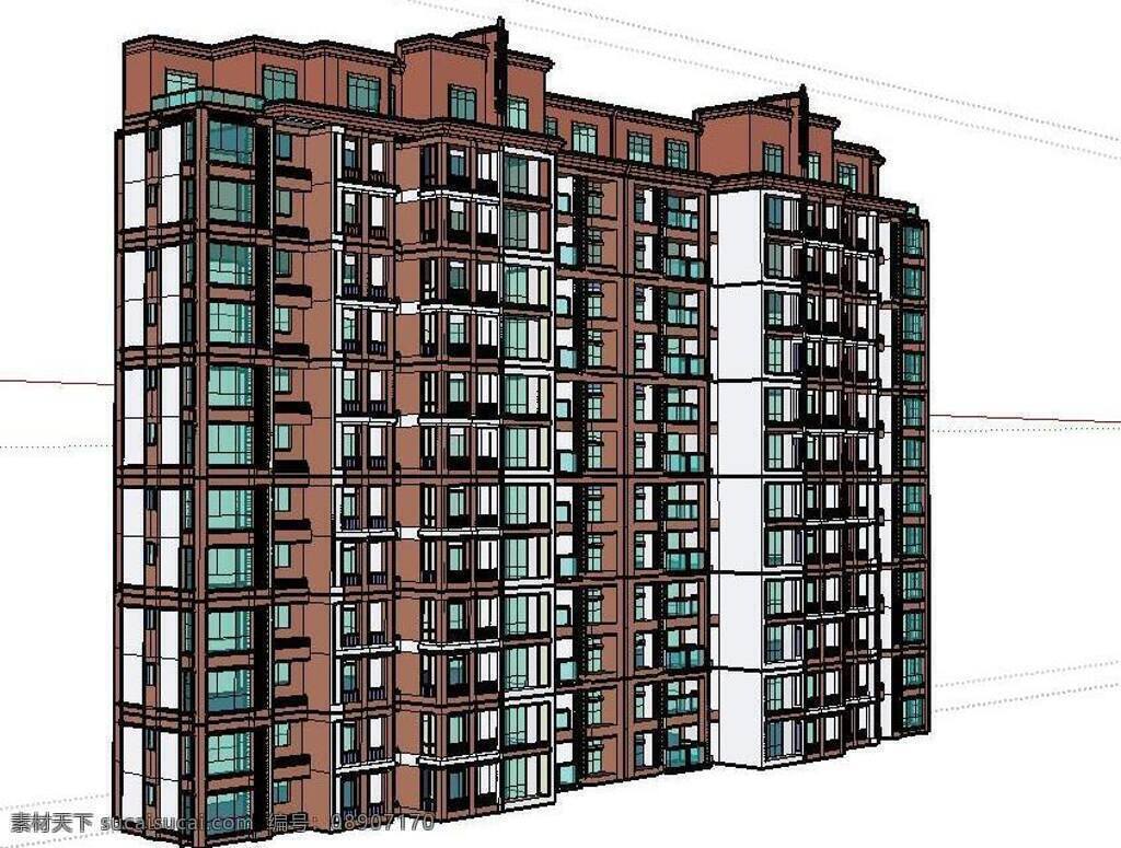 小 高层 住宅 skp 模型 skp模型 建筑室内 小高层 sketchup 草图 大师 园林 建筑装饰 设计素材 3d模型素材 室内场景模型
