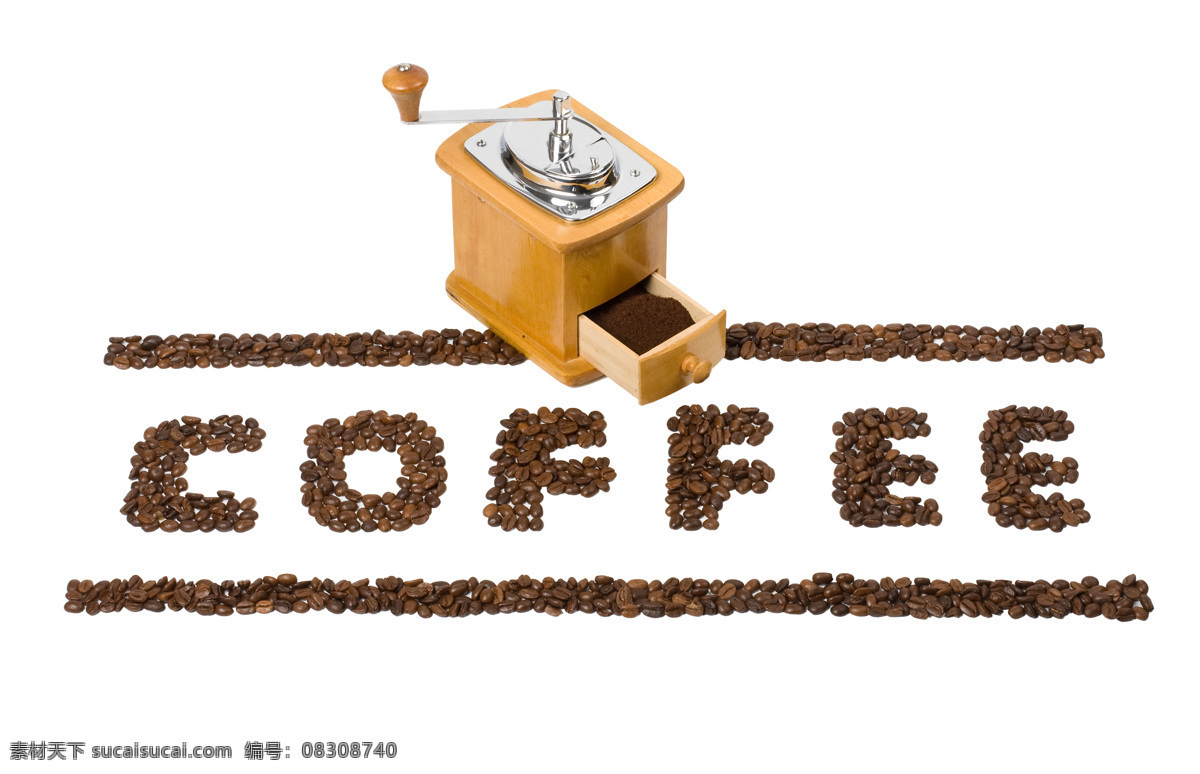 咖啡 研磨 器 餐具厨具 餐饮美食 咖啡豆 字母 咖啡研磨器 咖啡研磨 研磨器 咖啡粉 矢量图 艺术字