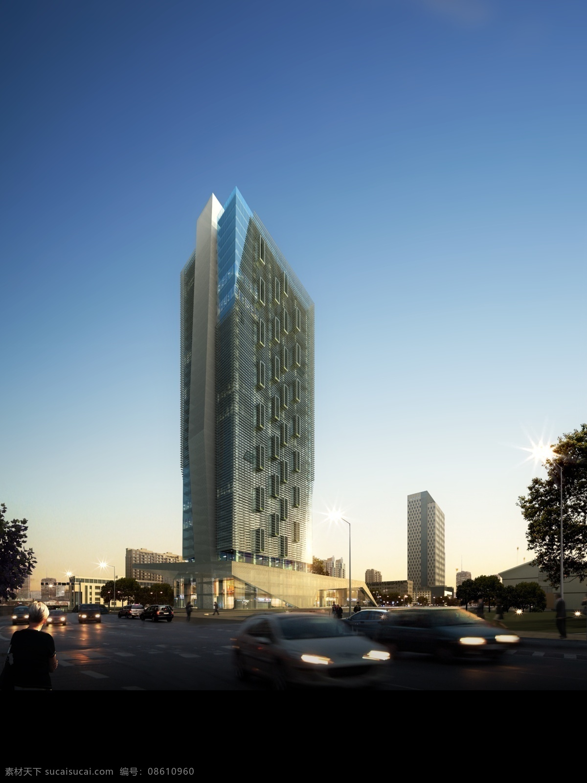 城市 商务 写字楼 景观 图 建筑表现 环境设计 景观设计 室外设计 效果图 景观图 后期设计 水晶石 源文件 建筑物 商务楼 楼房 大楼 高楼 大厦 水面