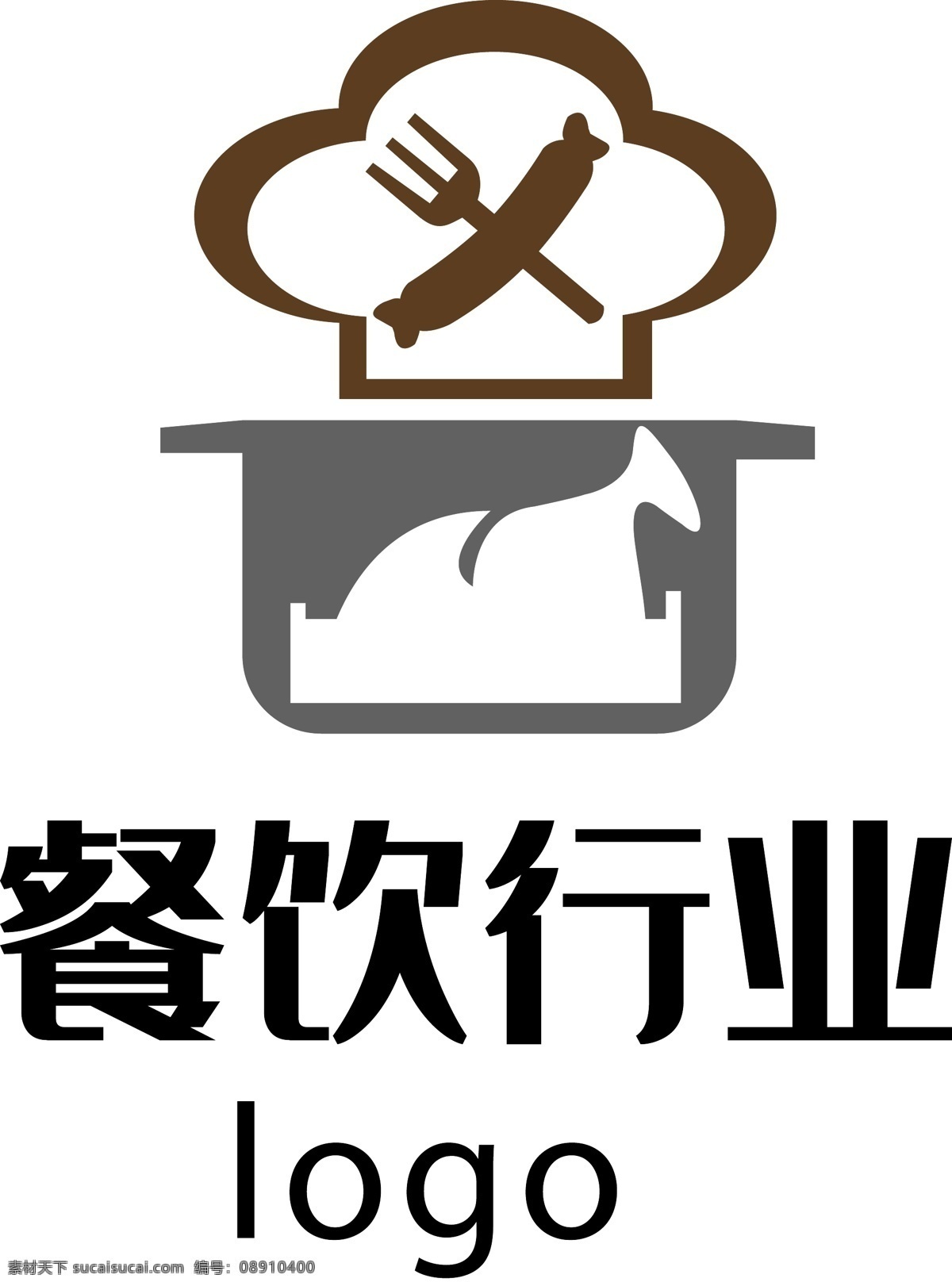 餐饮 厨师 行业 logo 小吃 炖煮 小菜 汤锅