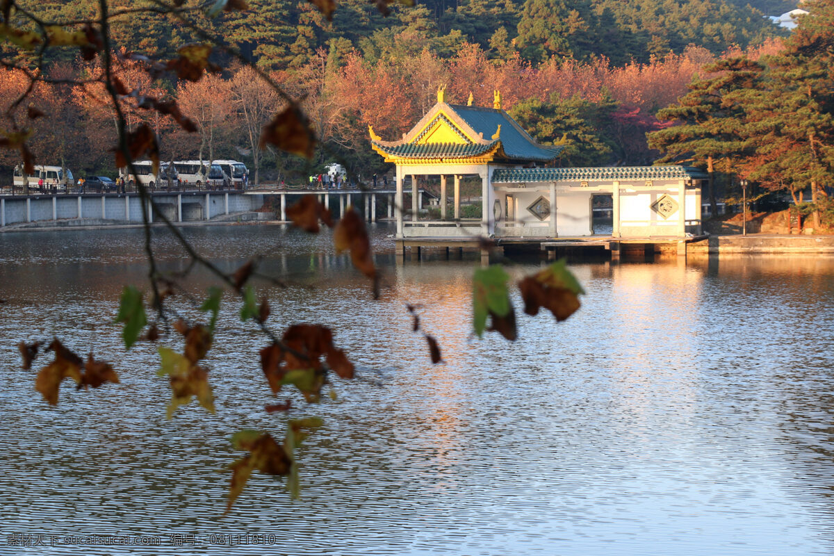 庐山花径 庐山 自然 山水 花径 湖面 美景 自然景观 山水风景