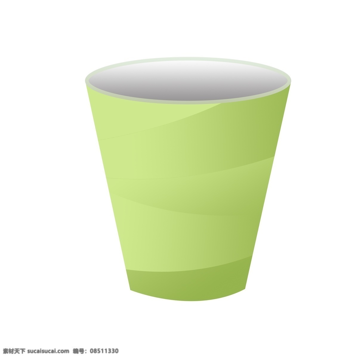 一次性杯子 杯子 杯子元素 杯子素材 塑料杯 可乐杯 奶茶杯 奶茶元素 奶茶素材 纸杯 纸杯元素 纸杯素材 绿色纸杯 绿色装饰 装饰元素 装饰图案 分层