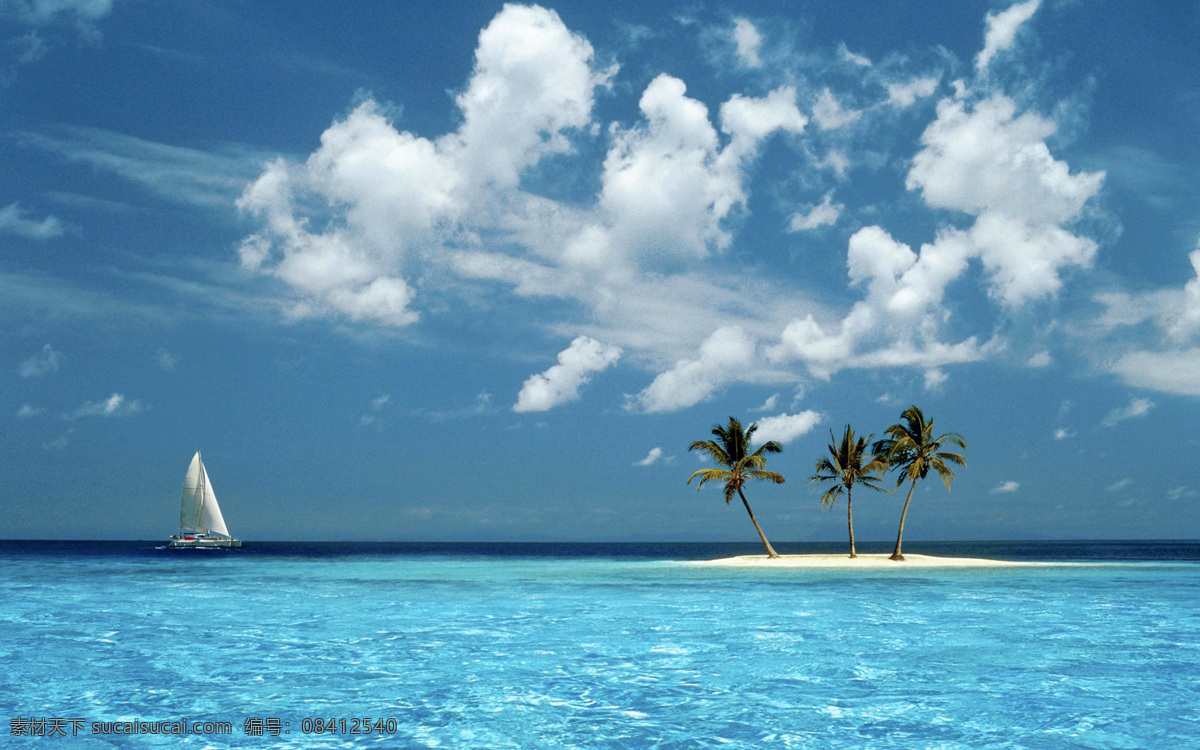 白云 大海 度假 帆船 海景 海南 海水 海滩 景 景观设计 自然景观拍摄 自然风景拍摄 蓝天 晴天 沙滩 水面 旅游拍摄 三亚 椰子树 自然风景 自然景观