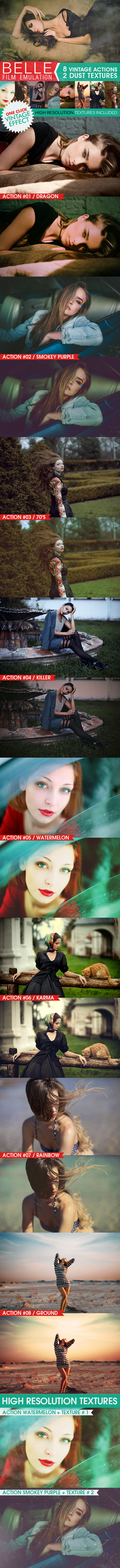 数码 人像 后期 电影 艺术 效果 ps 动作 v5 ps动作 ps素材 hq film emulation actions belle pack 照片处理 人像处理 调色动作 暗冷色调 复古效果 怀旧效果 颓废效果 老照片效果 暗色效果 电影效果 电影主题 艺术效果 暗冷效果 负冲效果 暖色效果