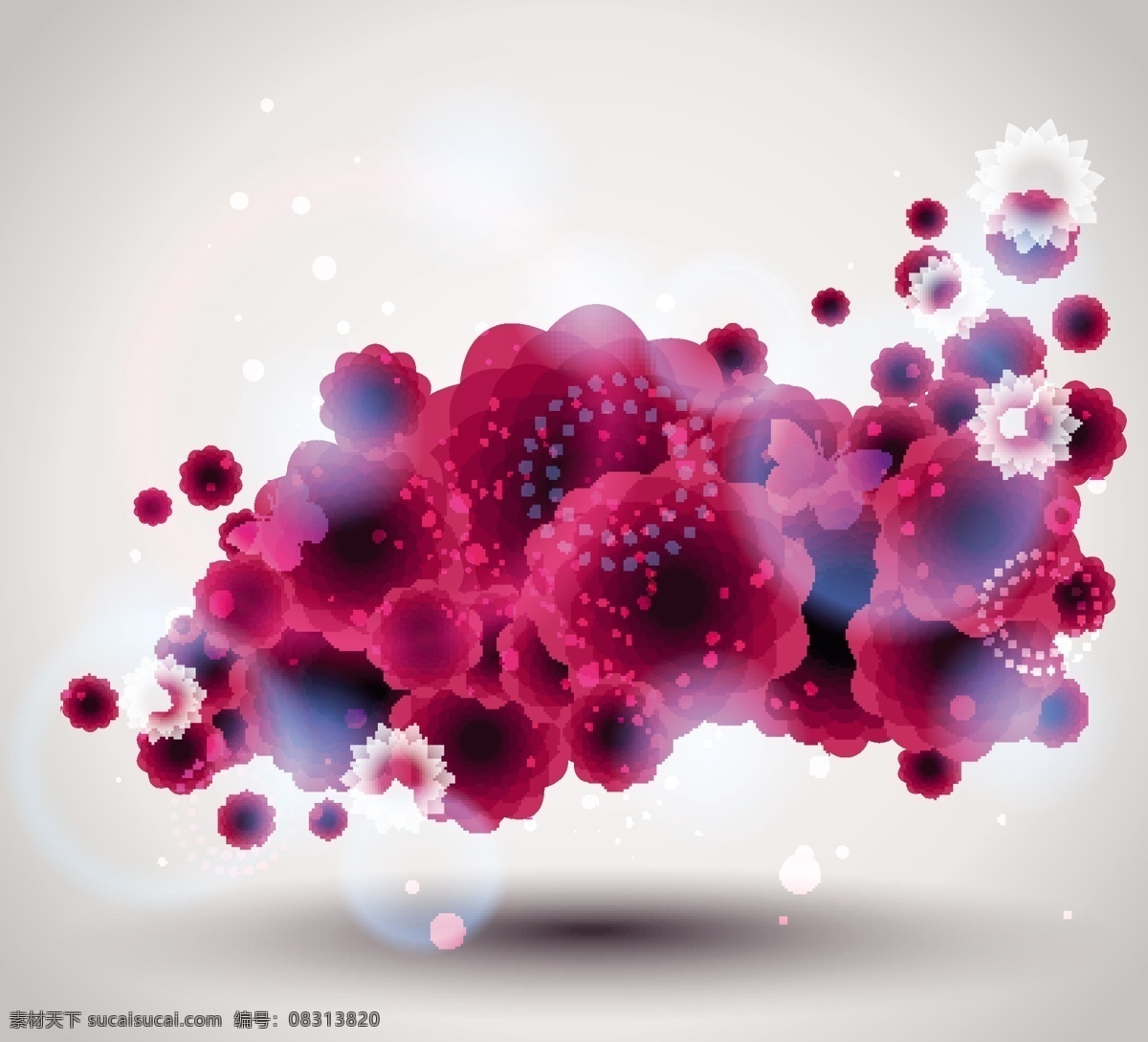 精美 花卉 装饰 背景 矢量图 其他矢量图