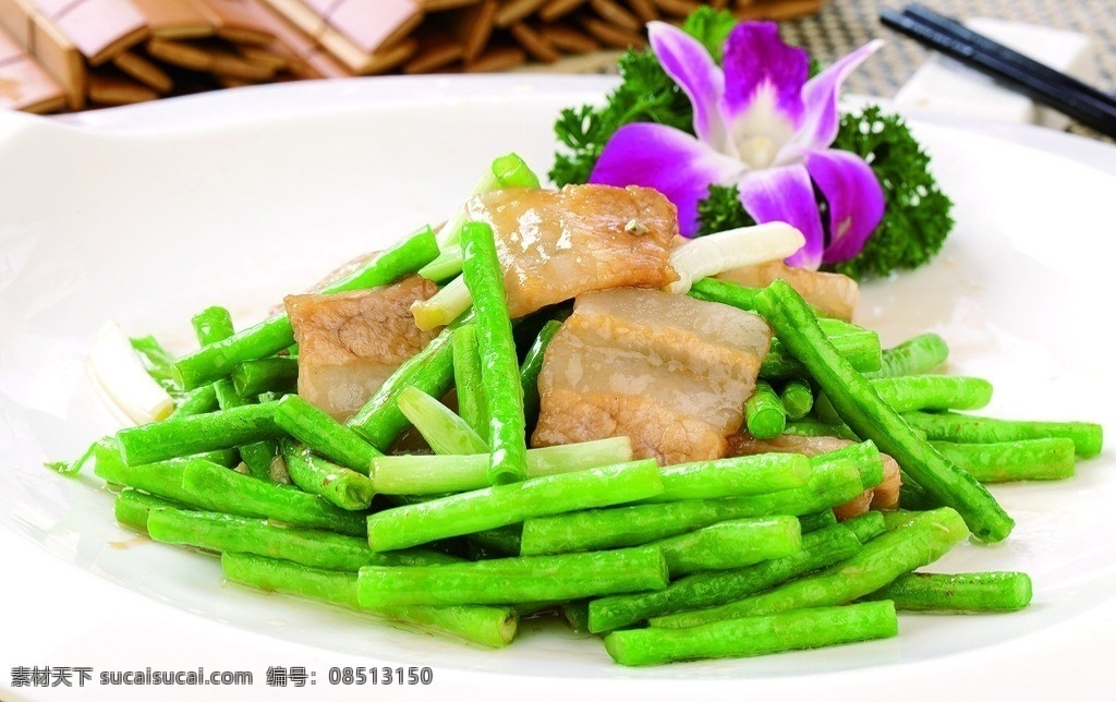 咸肉炒豆角 炒豆角 咸肉 豆角 咸肉豆角 菜图 传统美食 餐饮美食