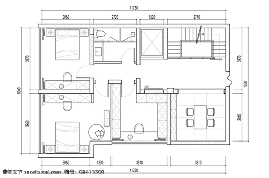 别墅 室内 cad 平面 方案 高层 户型 图 定制 居室布局定制 居室 平面图 多层 别墅室内设计
