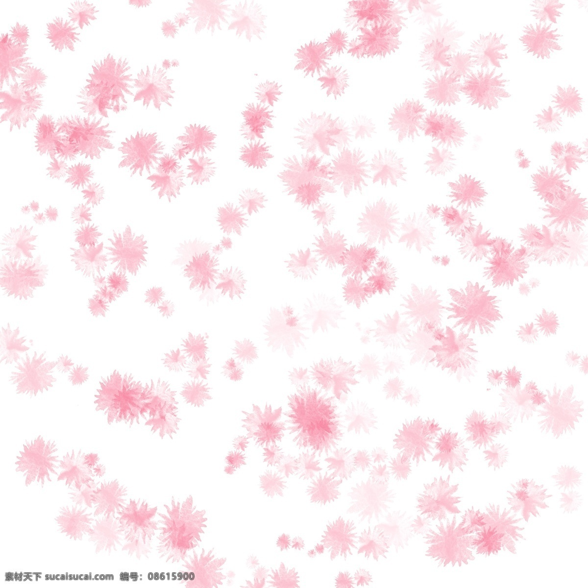 水墨 晕染 冰花 花瓣 底纹 商用 元素
