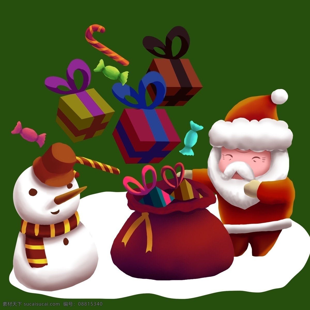 圣诞 主题 圣诞老人 发 礼物 手绘 免 抠 元素 圣诞节 圣诞夜 圣诞快乐 圣诞礼物 麋鹿 小孩 礼品 西方传统节日 圣诞树 雪人