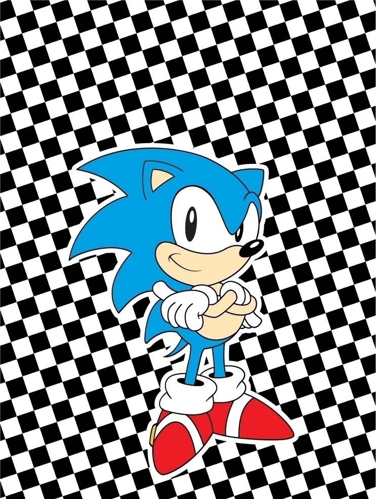 索尼克 超音鼠 音速小子 sonic 刺猬 卡通形象 其他人物 矢量人物 矢量 运动 矢量素材 其他矢量